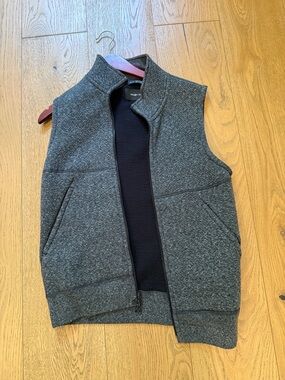 Men's Gray Quilted Vest - Unbranded